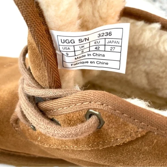 UGG Men's Neumel Suede Chukka Boots in Chestnut - Size 9